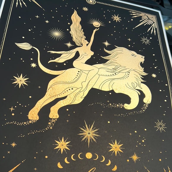 Leo Wall Art Celestial Zodiac Horoscope Illustration Print Poster Unframed - Picture 12 of 17